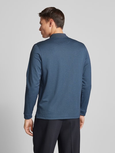 RAGMAN Longsleeve mit Polokragen Marine 5