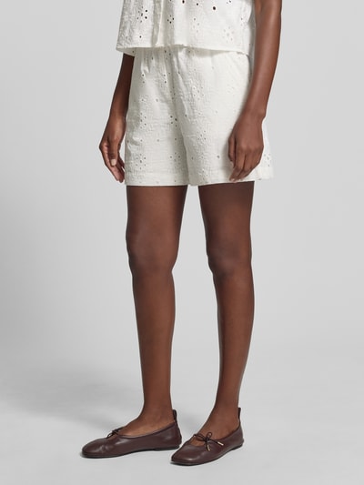 VERO MODA Regular Fit Shorts aus reiner Baumwolle Modell 'ELIZA' Weiss 4