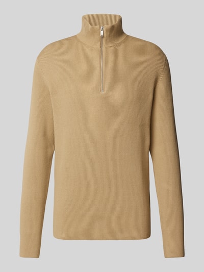 Lindbergh Gebreide pullover met schipperskraag Beige - 2