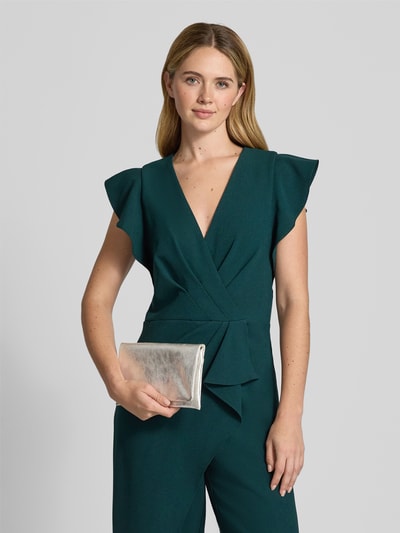 Abro Clutch mit Druckknopfverschluss Metallic Beige 1