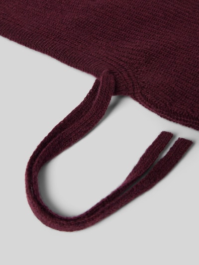 Armedangels Mütze aus reiner Wolle Modell 'DEAATA' Bordeaux 2