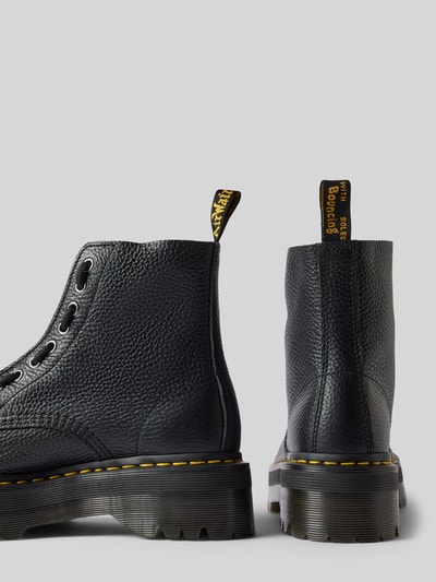 Dr. Martens Leren boots met plateauzool, model 'SINCLAIR' Zwart - 2