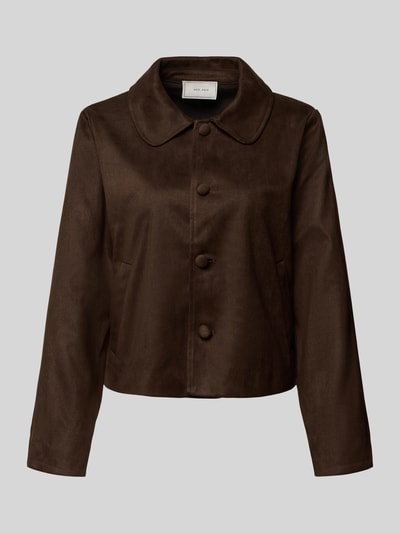 Neo Noir Regular Fit Blazer in Leder-Optik Modell 'Nilo' Dunkelbraun 2