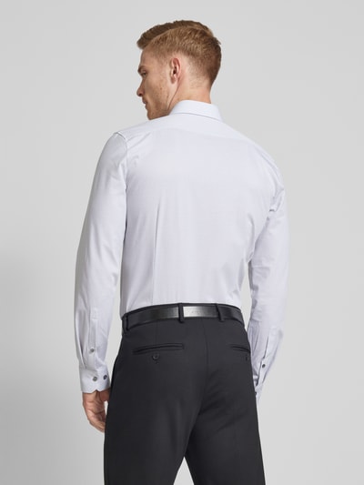 OLYMP No. Six Super slim fit zakelijk overhemd met kentkraag Antraciet - 5