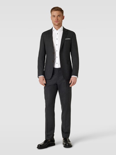 Profuomo Slim fit zakelijk overhemd met haaikraag, model 'CUTAWAY' Wit - 1