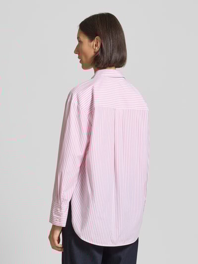 Tom Tailor Relaxed fit overhemdblouse van een mix van lyocell en katoen Felroze - 5