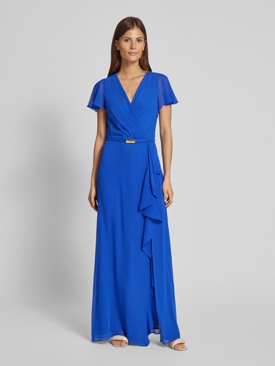 Lauren Ralph Lauren Abendkleid mit V-Ausschnitt Blau 4