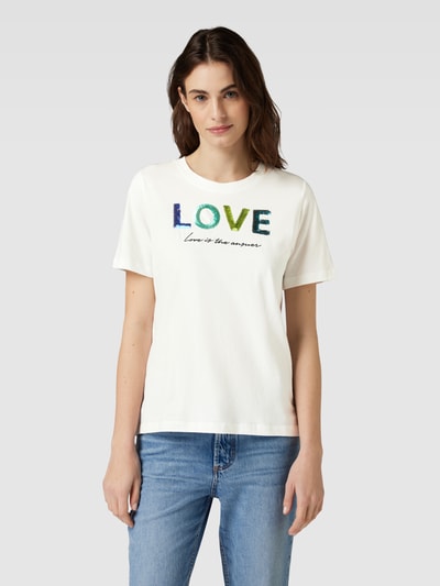 s.Oliver RED LABEL T-shirt met statementprint Offwhite - 4