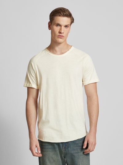 Redefined Rebel T-shirt met ronde hals, model 'KAS' Offwhite - 4