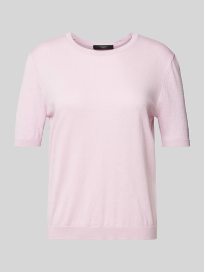 Weekend Max Mara Strickshirt mit Rundhalsausschnitt Modell 'ZIBETTO' Rosa 2