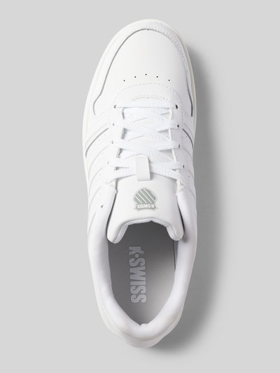 K-SWISS Ledersneaker mit Logo-Print Modell 'Court Palisades' Weiss 3