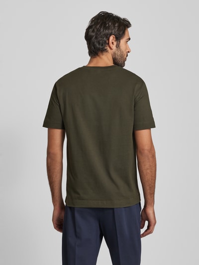 Marc O'Polo Regular Fit T-Shirt aus reiner Baumwolle Oliv 5