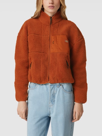 Dickies Sherpa jacket met opstaande kraag, model 'RED CHUTE FLEECE' Camel - 4