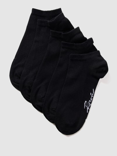 REVIEW Sneakersocken mit Label-Schriftzug Black 1