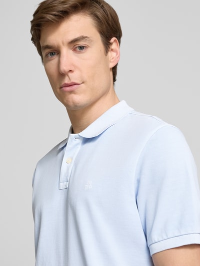 Marc O'Polo Koszulka polo o kroju regular fit z czystej bawełny z wyhaftowanym logo Błękitny 3
