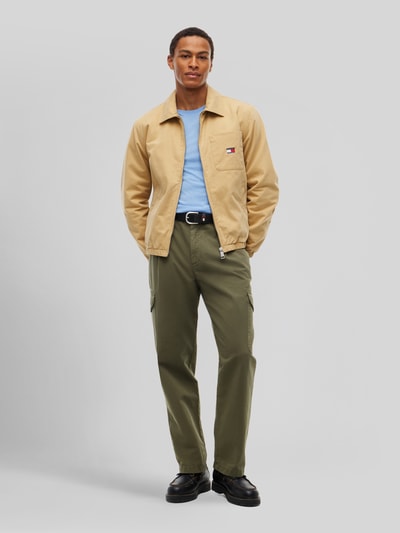 Tommy Jeans Regular Fit Blouson aus reiner Baumwolle Beige 1