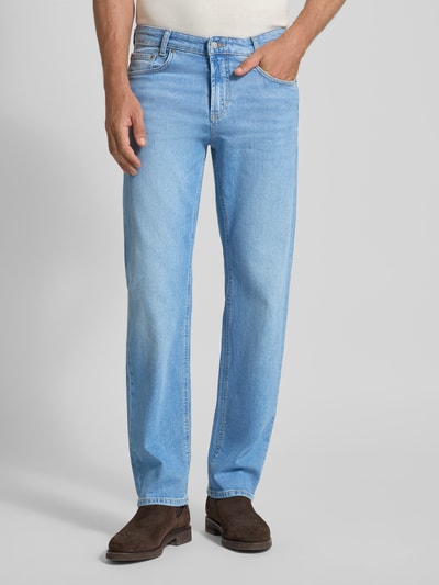 MAC Straight Leg Jeans mit 5-Pocket-Design Modell 'Rick' Hellblau 4
