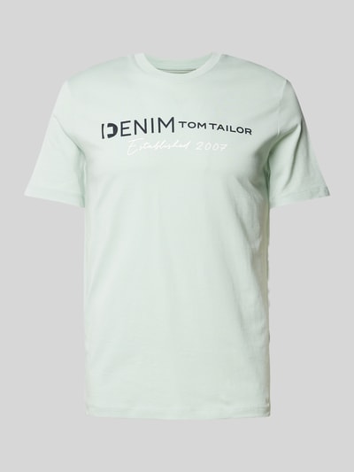 Tom Tailor Denim T-shirt met ronde hals Mintgroen - 2