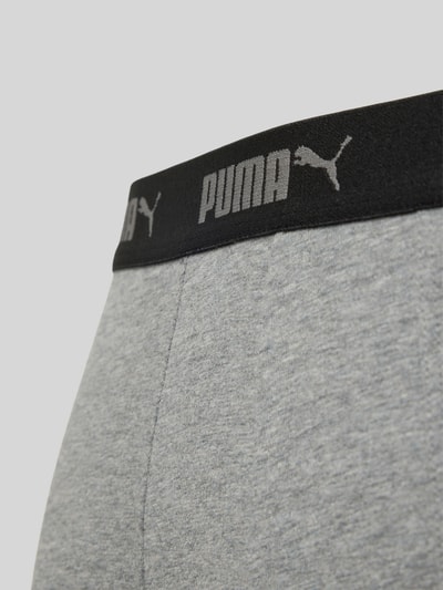 PUMA Boxershort met elastische logoband in een set van 4 stuks Zwart - 2