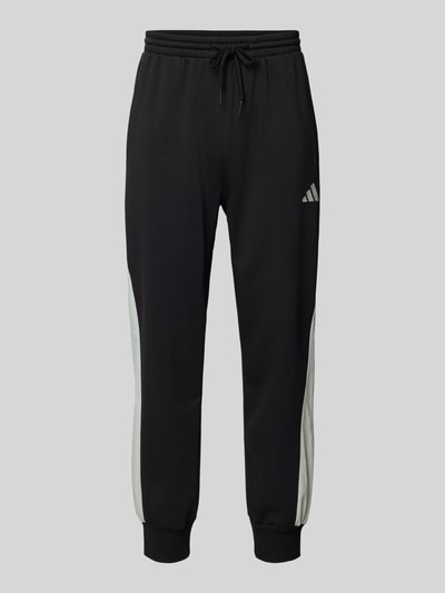 ADIDAS SPORTSWEAR Relaxed Fit Sweatpants mit Logo-Print Black 2