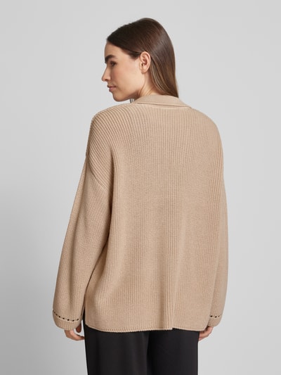 Smith and Soul Gebreide pullover met V-hals Beige - 5