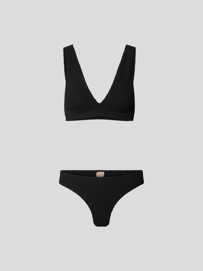 Sorbet Island Bikini in Bouclé-Optik Black 2