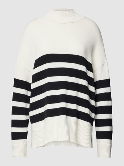 Only Oversized gebreide pullover met turtleneck, model 'SAGA' Wit - 2