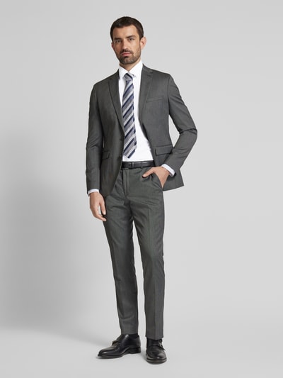 Jake*s Super Slim Fit Business-Hemd mit Kentkragen Weiss 1