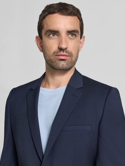 HUGO Garnitur o kroju super slim fit z mieszanki wełny model 'ARTI/HESTEN' Granatowy 3