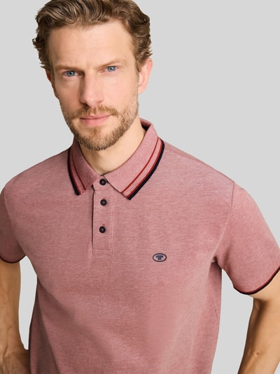 Tom Tailor Koszulka polo z czystej bawełny o kroju regular fit Czerwony 3