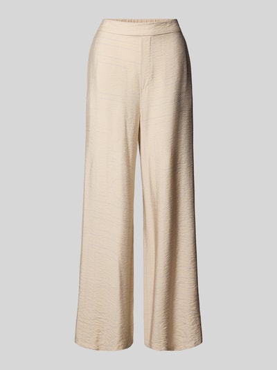 My Essential Wardrobe Straight Leg Stoffhose in Crinkle-Optik Modell 'Kelly' Sand 2