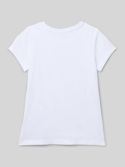 Calvin Klein Jeans T-shirt o kroju regular fit z nadrukiem z logo model ‘Signature’ Biały 3