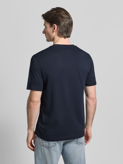Tommy Hilfiger t-shirt o kroju regular fit z czystej bawełny Granatowy 5