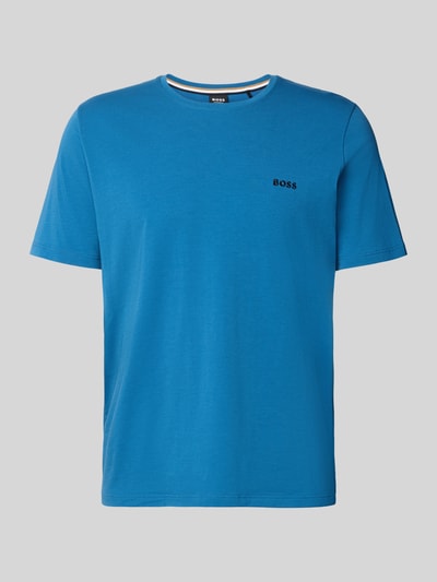 BOSS regular fit T-shirt van katoenmix Blauw - 2