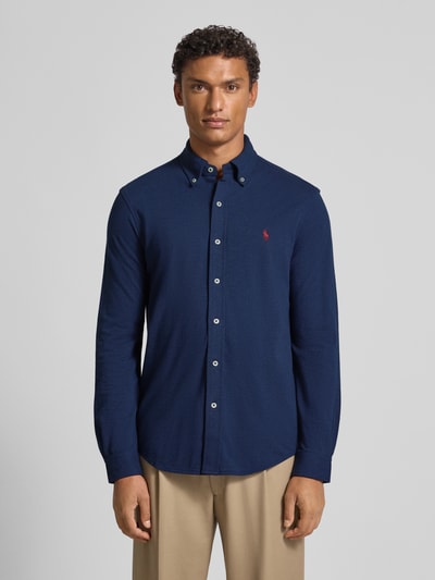 Polo Ralph Lauren Regular Fit Freizeithemd mit Button-Down-Kragen Marine Melange 4