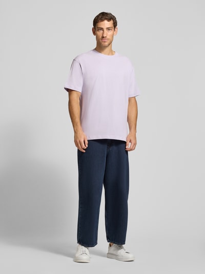 ARMEDANGELS t-shirt o kroju relaxed fit z czystej bawełny model 'MAARKOS' Jasnofioletowy 1