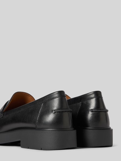 Geox Lederloafer mit Schaftbrücke Black 2