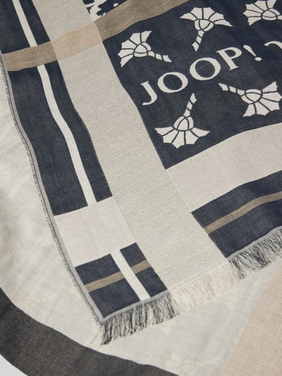 JOOP! Schal mit Fransen Modell 'Anastasia' Marine 2