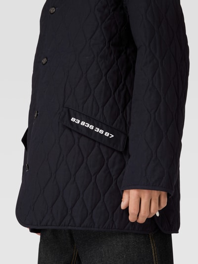 VTMNTS Steppjacke mit Label-Detail Marineblau 3
