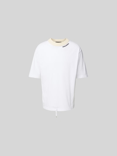 Dsquared2 Loose Fit T-Shirt mit Tunnelzug Weiss 2