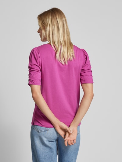 Tom Tailor T-Shirt mit Raffungen Pink 5