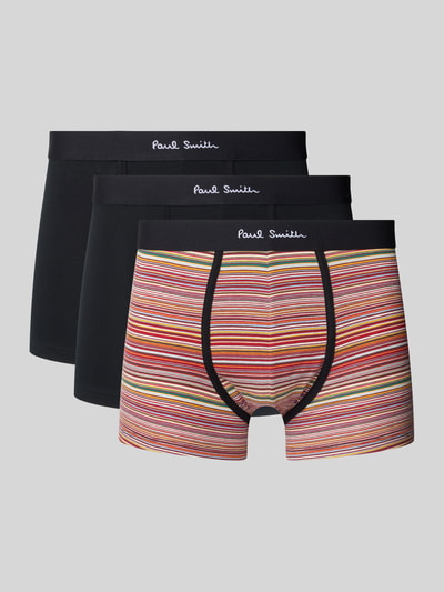 PAUL SMITH Trunks mit elastischem Logo-Bund im 3er-Pack Black 1