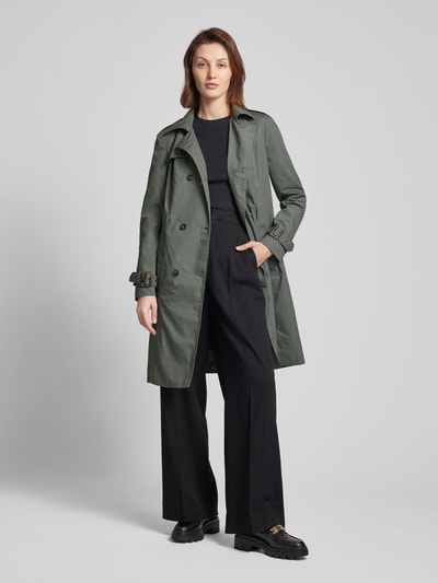 Soyaconcept Trenchcoat met tailleriem, model 'Lora' Rietgroen - 1