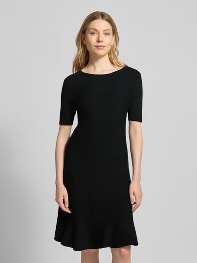 ROBE LÉGÈRE Regular Fit Kleid aus Viskose-Mix in Strick-Optik Black 4