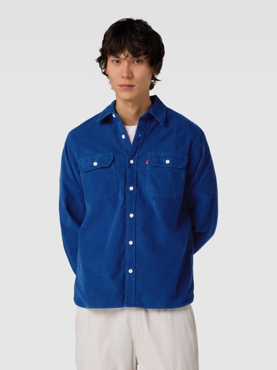 Levi's® Ribcordoverhemd met borstzakken, model 'JACKSON WORKER' Marineblauw - 4