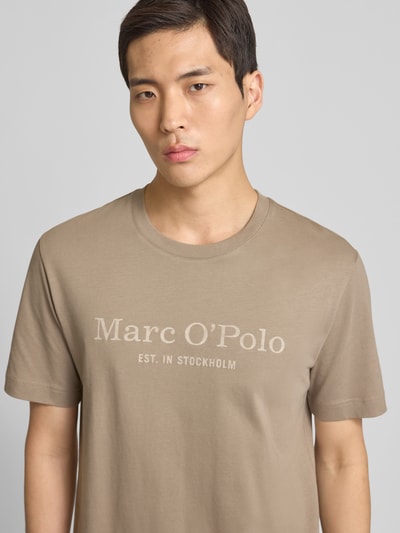 Marc O'Polo Regular Fit T-Shirt aus reiner Baumwolle Beige 3
