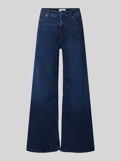 Cambio Flared jeans met verkort model, model 'PALAZZO' Donkerblauw - 2