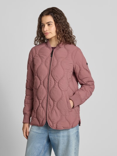 Superdry Steppjacke mit Stehkragen und Eingrifftaschen Altrosa 4