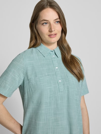 Tom Tailor Regular fit blousejurk van puur katoen Mintgroen - 3