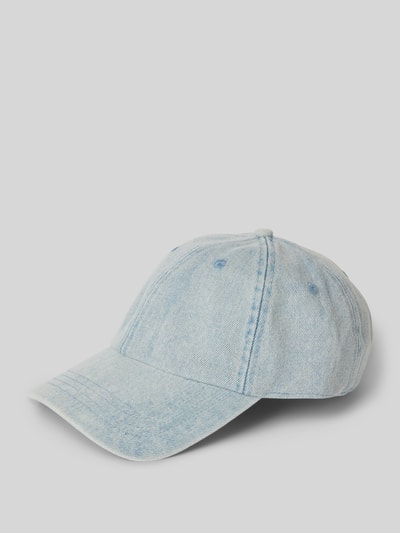 Jake*s Casual Baseballpet met statementstitching Lichtblauw gemêleerd - 1